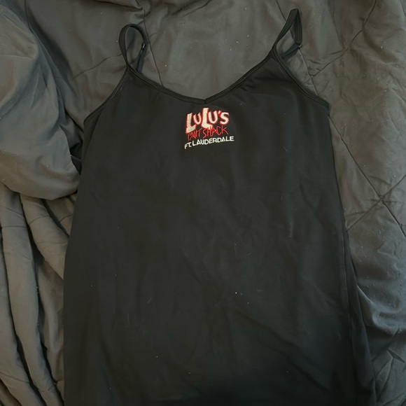 Lulu black spaghetti strap tank. NWOT - Picture 1 of 2